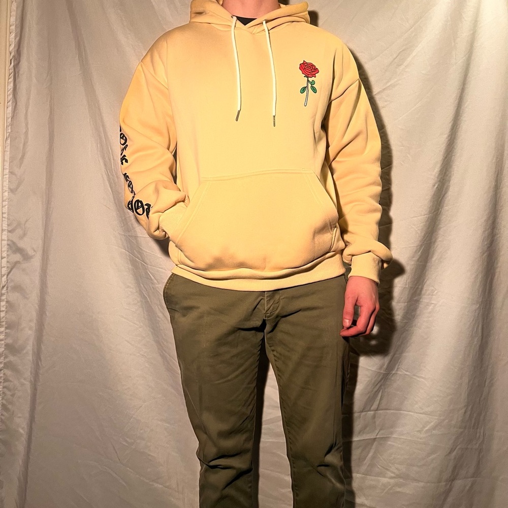Cream Rose Hoodie 🌹